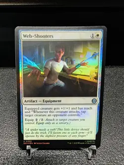 Web Shooters -Foil- Spider-Man Uncommon Marvel SPM 22 mtg NM/M - Image 1