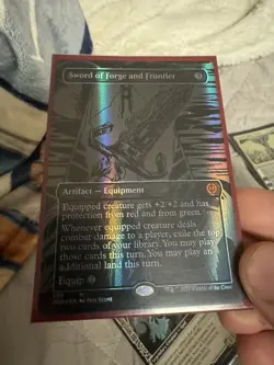 Sword of Forge and Frontier (Oil Slick Raised Foil) Phyrexia: All Will Be One... - Image 1
