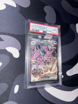 Pokemon 2025 Destined Rivals Team Rockets Nidoking EX Sir 233/182 PSA 10 - Image 1