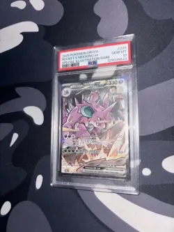 Pokemon 2025 Destined Rivals Team Rockets Nidoking EX Sir 233/182 PSA 10 - Image 2