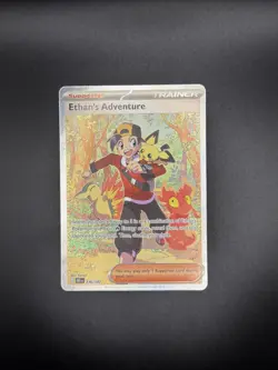 Pokemon Destined Rivals- #236 Ethan's Adventure Special Illustration Rare - Image 3