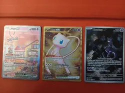 Pokemon TCG 151 UPC Promo Set Mew SVP053 Metal Mew ex 205/165 Mewtwo SVP052 - Image 1