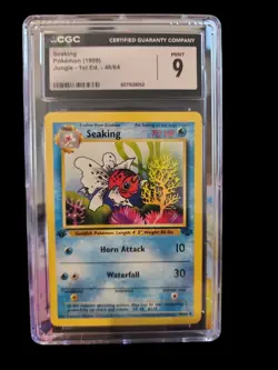 Seaking 1999 Pokemon Jungle 1st Edition 46/64 CGC MINT 9 - Image 1