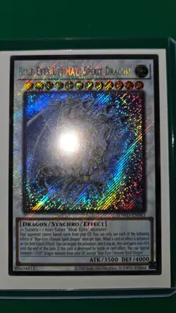 ⦁ Blue-Eyes Ultimate Spirit Dragon SDWD-EN043 [Secret Rare/Holo Bleed] - Image 2