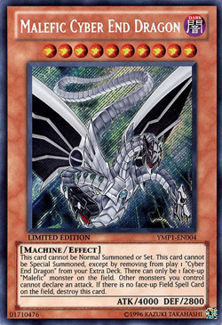 Malefic Cyber End Dragon - YMP1-EN004 - Limited Ed Secret Rare NM - Yugioh - Image 1