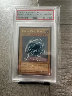Blue-Eyes White Dragon SDK-001 Starter Deck: Kaiba-Unlimited Edition PSA 8 - Image 1