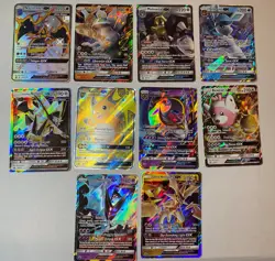 Pokemon Card Lot - 10 Cards - SM Promo - Hidden Fates: Shiny Vault - NM to LP - Image 1