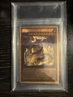 Yu-Gi-Oh Egyptian Gods Set Custom Gold Foil Cards In PSA SLABS - Image 2
