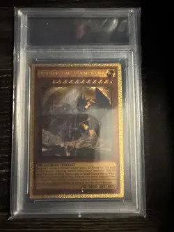 Yu-Gi-Oh Egyptian Gods Set Custom Gold Foil Cards In PSA SLABS - Image 5