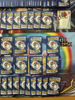 Vintage Pokemon Card Lot Holo Etc MP-Damaged Charizard Tyranitar Fire 685+ - Image 5