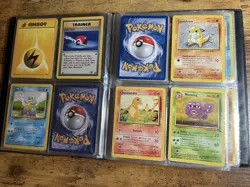 Vintage Pokemon Binder Card Lot - Binder Included - Image 5