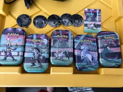 POKEMON TCG 2022 GALAR POWER MINI TINS SET PROMO CARDS EEVEE COINS NO PACKS C22 - Image 1