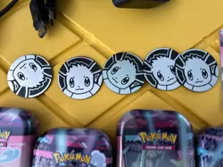 POKEMON TCG 2022 GALAR POWER MINI TINS SET PROMO CARDS EEVEE COINS NO PACKS C22 - Image 2