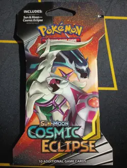 Sealed Pokemon Sun & Moon Cosmic Eclipse Sleeved Booster Hanger 2 Pack Card Lot - Image 2