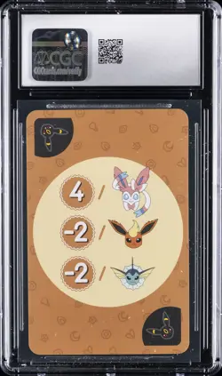 2019 POKEMON PLAYING CARDS KOREAN POINT SALAD EEVEE EDITION UMBREON CGC 8 - Image 2