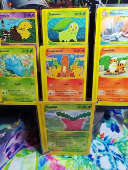 Pokemon e-Reader Lot (7 Cards) Charmander Bulbasaur Chikorita Drowzee Vintage - Image 3