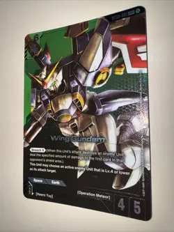 Gundam TCG Wing Gundam Alt Art ST02-001 LR+ pack fresh Card Game CCG English - Image 3