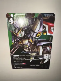 Gundam TCG Wing Gundam Alt Art ST02-001 LR+ pack fresh Card Game CCG English - Image 5