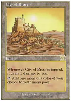 City of Brass - Damaged / Poor MTG Classic 6th Edition - Image 1