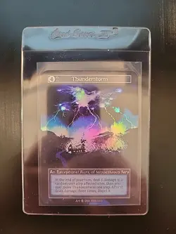 Thunderstorm Sorcery Contested Realm Alpha Exceptional Foil - Image 1