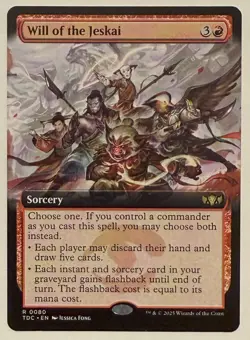 Will of the Jeskai Extended Art - Commander: Tarkir: Dragonstorm MTG - Image 1