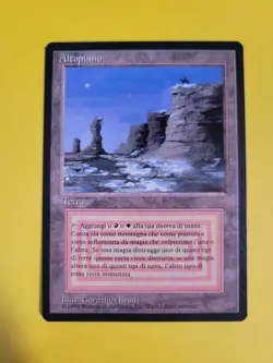 Magic the Gathering Plateau Revised Italian Foreign Black Border FBB MTG - Image 1