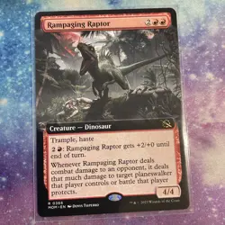 Rampaging Raptor (REGULAR) x1 - MTG March of the Machine MOM #366 - Image 1