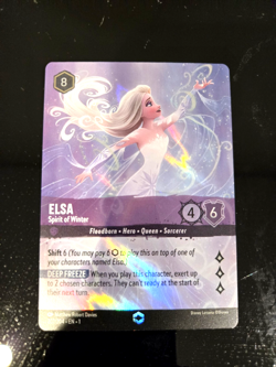 Lorcana Elsa - Spirit of Winter The First Chapter Enchanted #207 RAW Just Pulled - Image 1