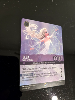 Lorcana Elsa - Spirit of Winter The First Chapter Enchanted #207 RAW Just Pulled - Image 2
