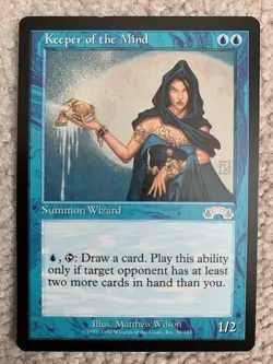 MTG Keeper of the Mind Exodus NM BLUE UNCOMMON Magic the Gathering - Image 1