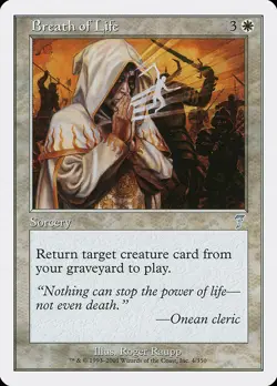 Breath of Life Seventh Edition MTG NM - Image 1