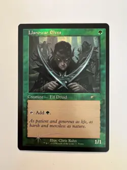 Llanowar Elves - FOIL RETRO FRAME - MTG Dominaria United - NM - Image 1