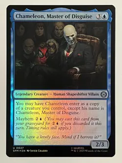 Chameleon, Master of Disguise Marvel's Spider-Man Foil MTG NM - Image 1