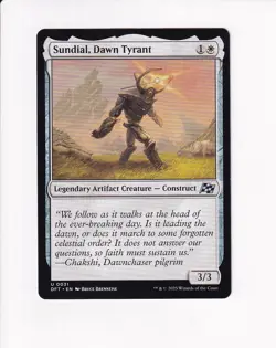 MAGIC THE GATHERING MTG AETHERDRIFT SUNDIAL, DAWN TYRANT - Image 1
