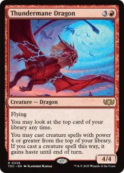 MTG Tarkir: Dragonstorm Commander - Thundermane Dragon - Image 1