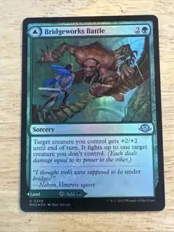 1x Bridgeworks Battle, Foil, Magic the Gathering MTG NM - Image 1