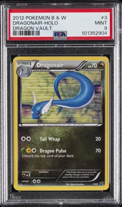 2012 POKEMON B&W DRAGON VAULT #3 DRAGONAIR-HOLO PSA 9 - Image 1