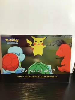 Topps Pokemon Tv Animation Series 2 Ep17 Island of the Giant Pokemon Holo - Image 1