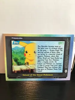 Topps Pokemon Tv Animation Series 2 Ep17 Island of the Giant Pokemon Holo - Image 2