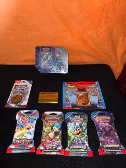 Pokemon TCG Paradox Destinies Iron Crown ex Tin SEALED NEW + Sealed Lot - Image 1