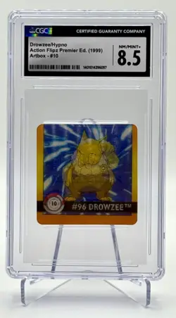 Drowzee/Hypno #10 - 1999 Pokemon Action Flipz Premier Ed. Artbox CGC 8.5 - Image 1