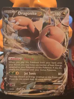 Pokemon TCG Dragonite EX 74/111 Ultra Holo Rare XY Furious Fists - Image 1