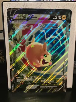 Morpeko V-UNION SWSH218 Holo Jumbo Pokemon Black Star Promo - Image 1