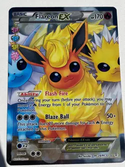 Flareon EX - Generations: Radiant Collections - RC28- Light Play - Full Art Holo - Image 2