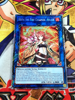 Hiita the Fire Charmer, Ablaze ra04-en074 (M/NM+) Platinum-Secret Rare Yu-Gi-Oh! - Image 1