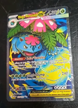Mega Venusaur EX 155/132 Mega Evolution ENGLISH Pokemon Card NM In Protector - Image 1
