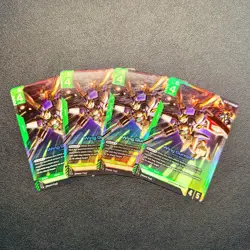 NEW! Wing Gundam x4 Play Set - NM - Gundam Card Game TCG [ST02-001] - Image 1