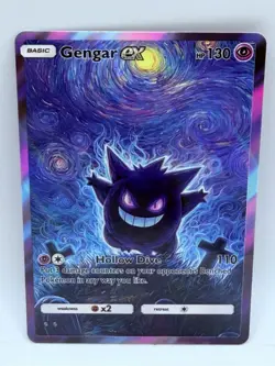 Pokemon Gengar Darkness Special #6 Doujin Kawaii Holo Illustration Art Card - Image 1