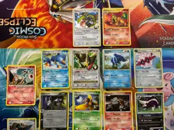 Vintage Pokemon Card Lot Holo Fire Charizard Rayquaza Arceus - Image 3