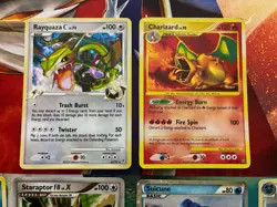 Vintage Pokemon Card Lot Holo Fire Charizard Rayquaza Arceus - Image 4